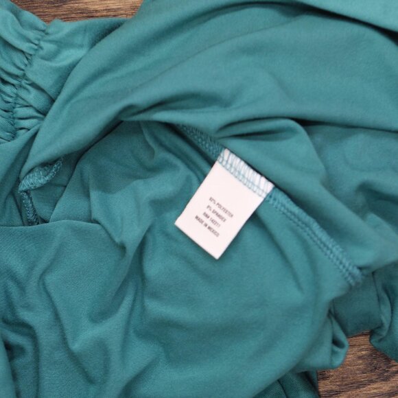 NWT 24Seven Comfort Apparel Womens Knit 3/4 Sleeve Open Front Cardigan Green 2X - Picture 4 of 5